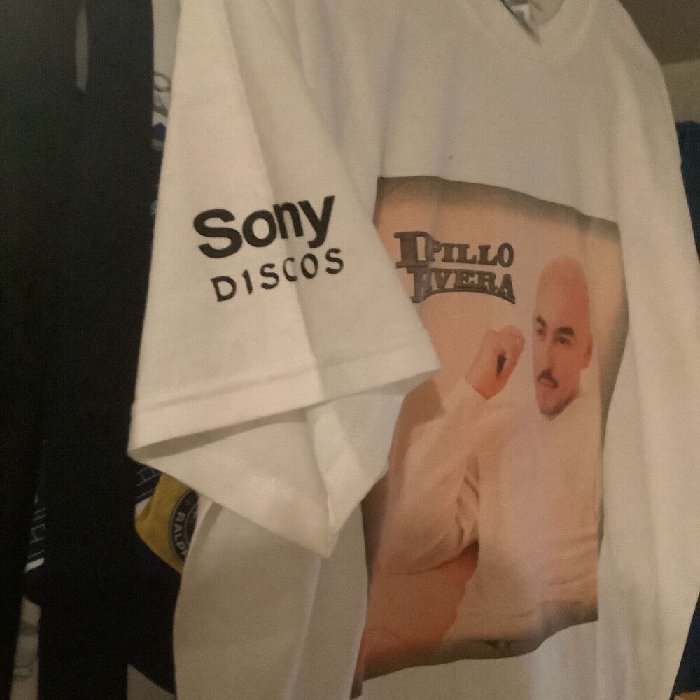 Vintage Vtg Ds Lupillo Rivera T Shirt Tee Size Medium m Sony discos - Picture 2 of 3